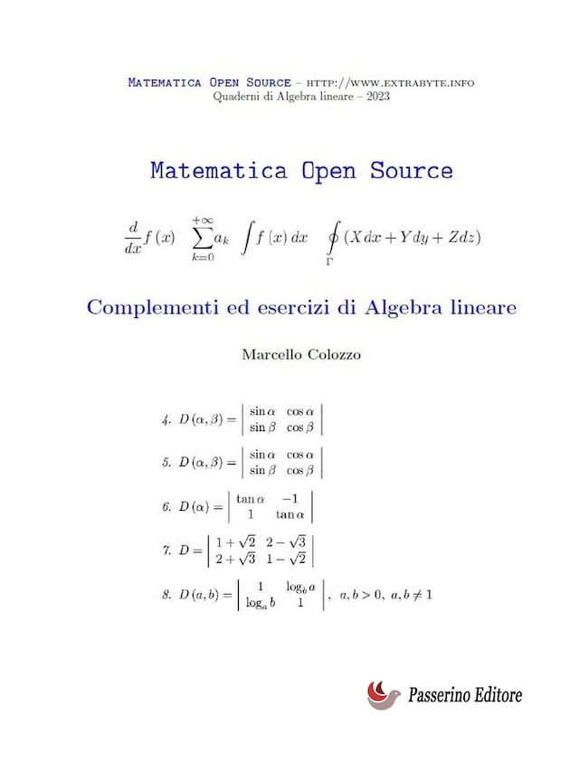 Buchcover für Complementi ed esercizi di Algebra lineare