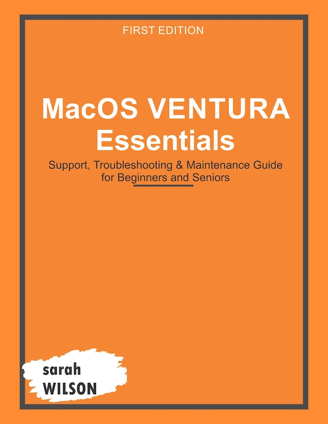 Portada de libro para MacOS Ventura Essentials