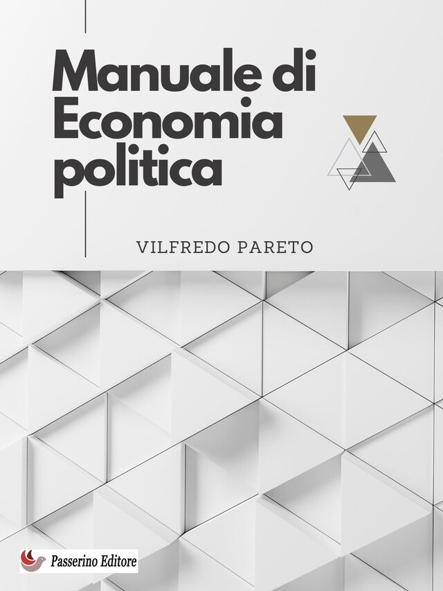 Kirjankansi teokselle Manuale di Economia politica