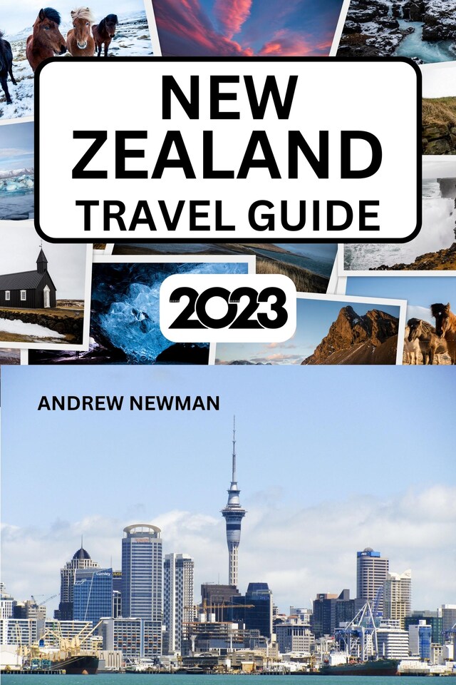 Okładka książki dla New Zealand Travel Guide 2023