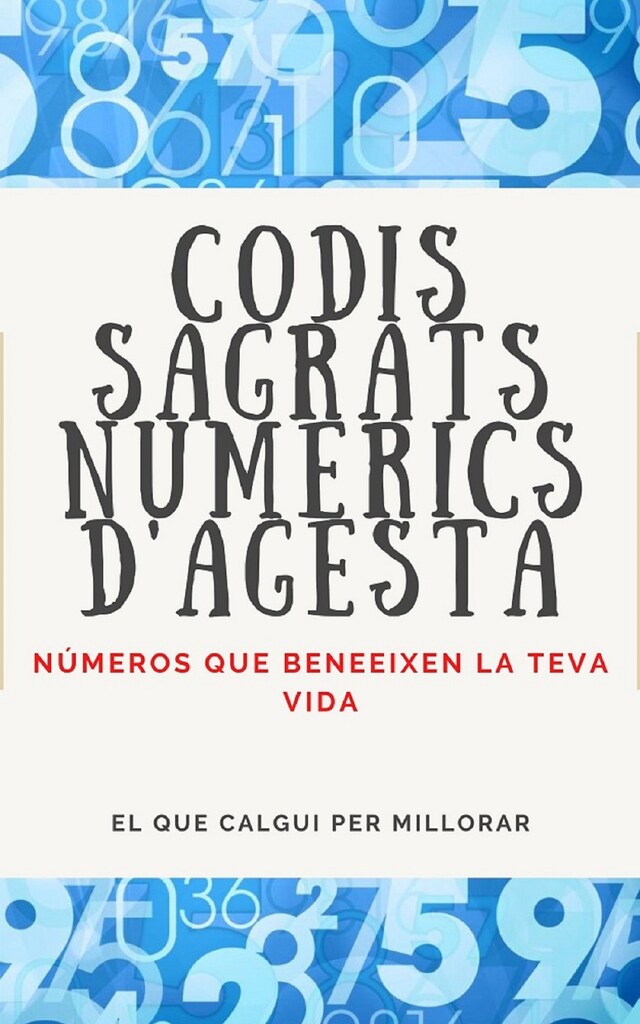 Bogomslag for Codis Sagrats Numerics D'Agesta