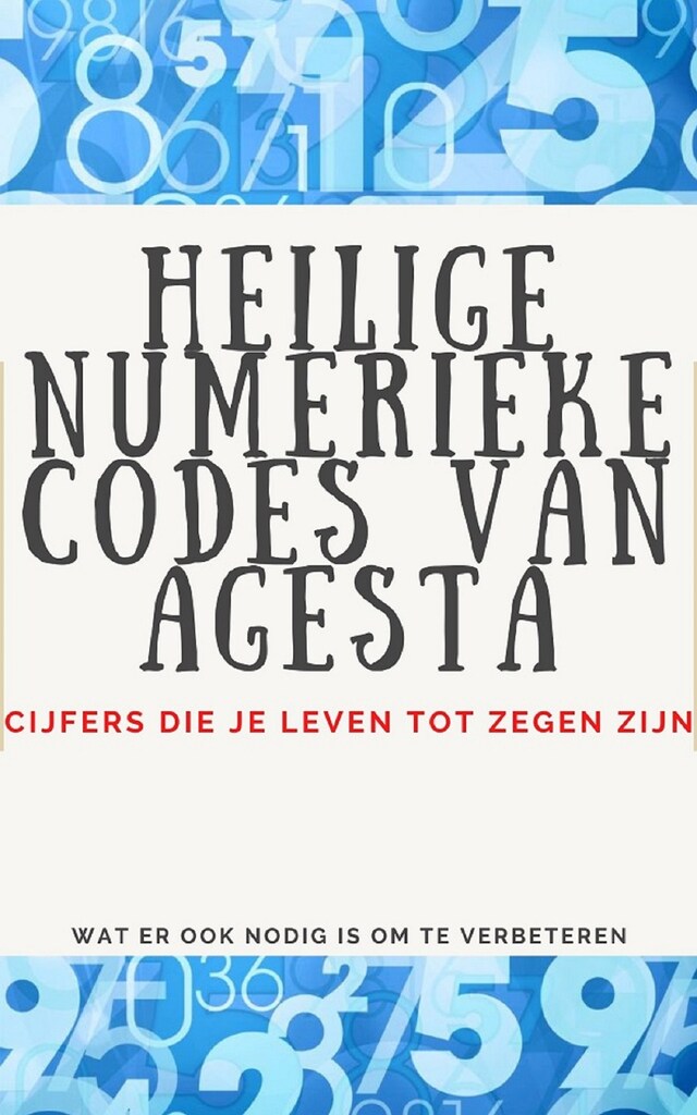 Bogomslag for Heilige Numerieke Codes van Agesta