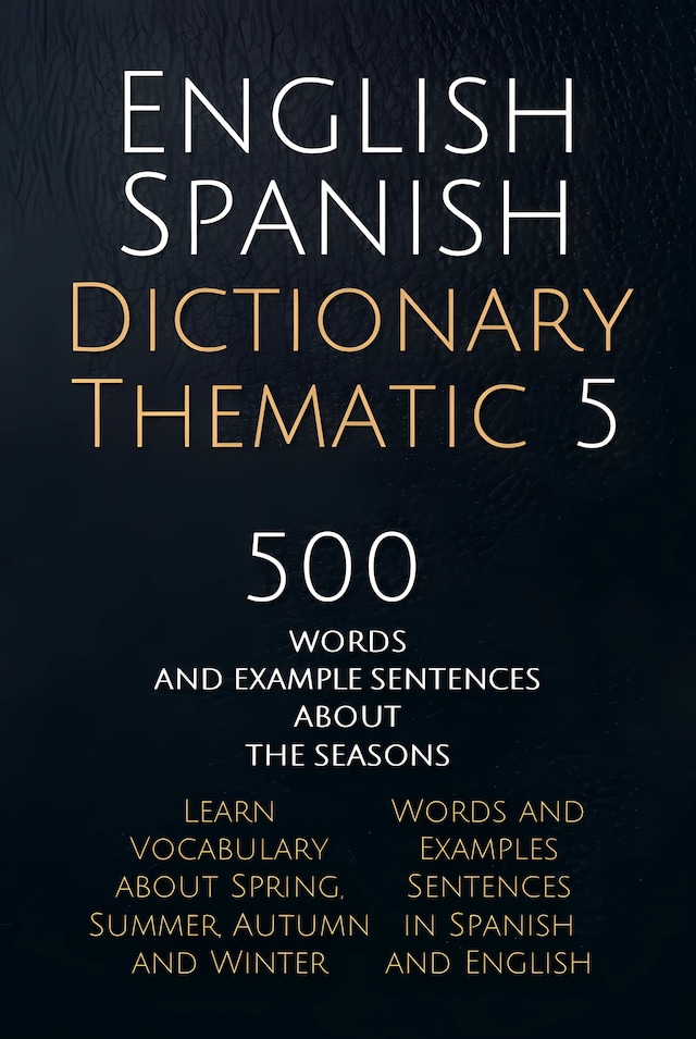 Book cover for English Spanish Dictionary Thematic 5