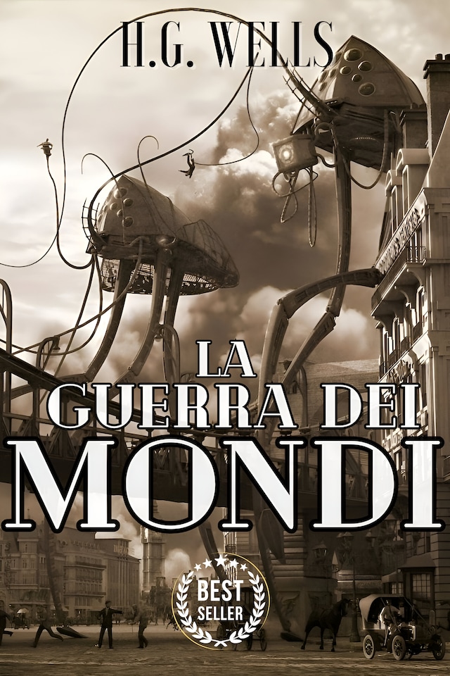 Book cover for La guerra dei mondi