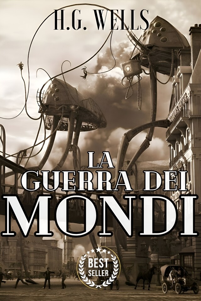 Portada de libro para La guerra dei mondi