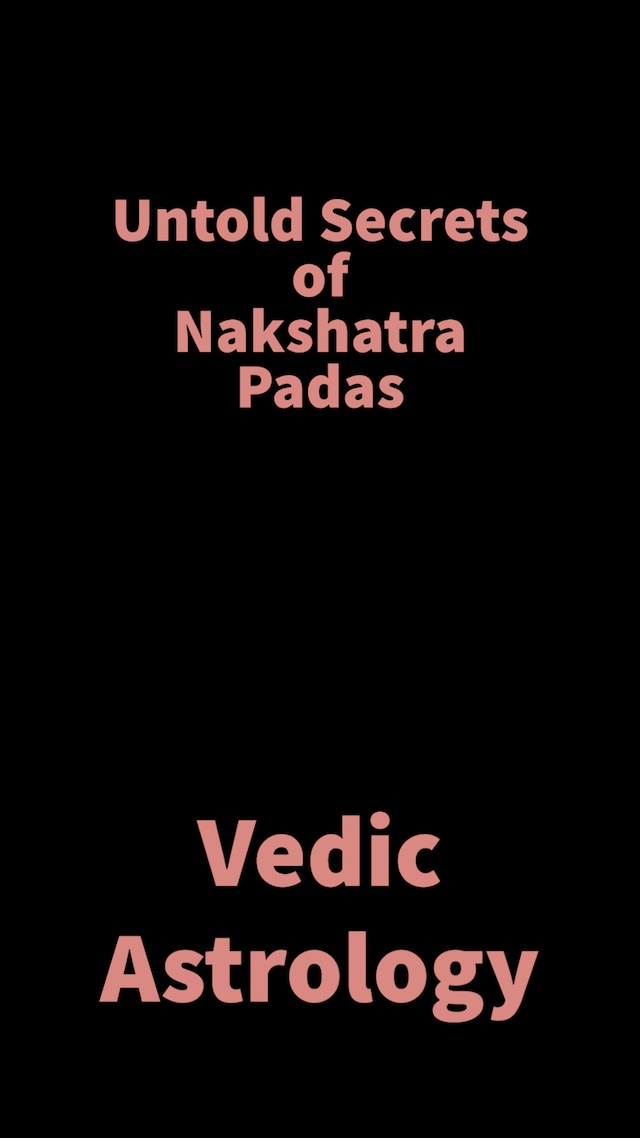 Book cover for Untold Secrets of Nakshatra Padas