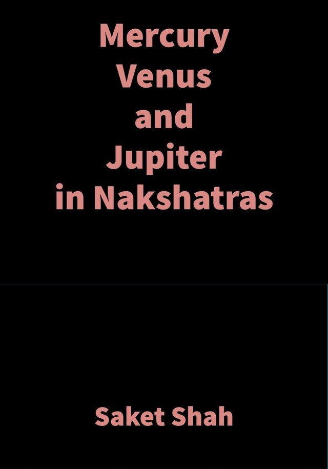 Book cover for Mercury Venus and Jupiter in Nakshatras