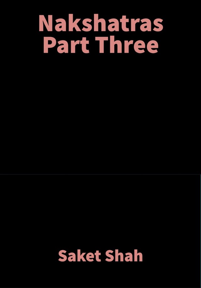 Kirjankansi teokselle Nakshatras Part Three