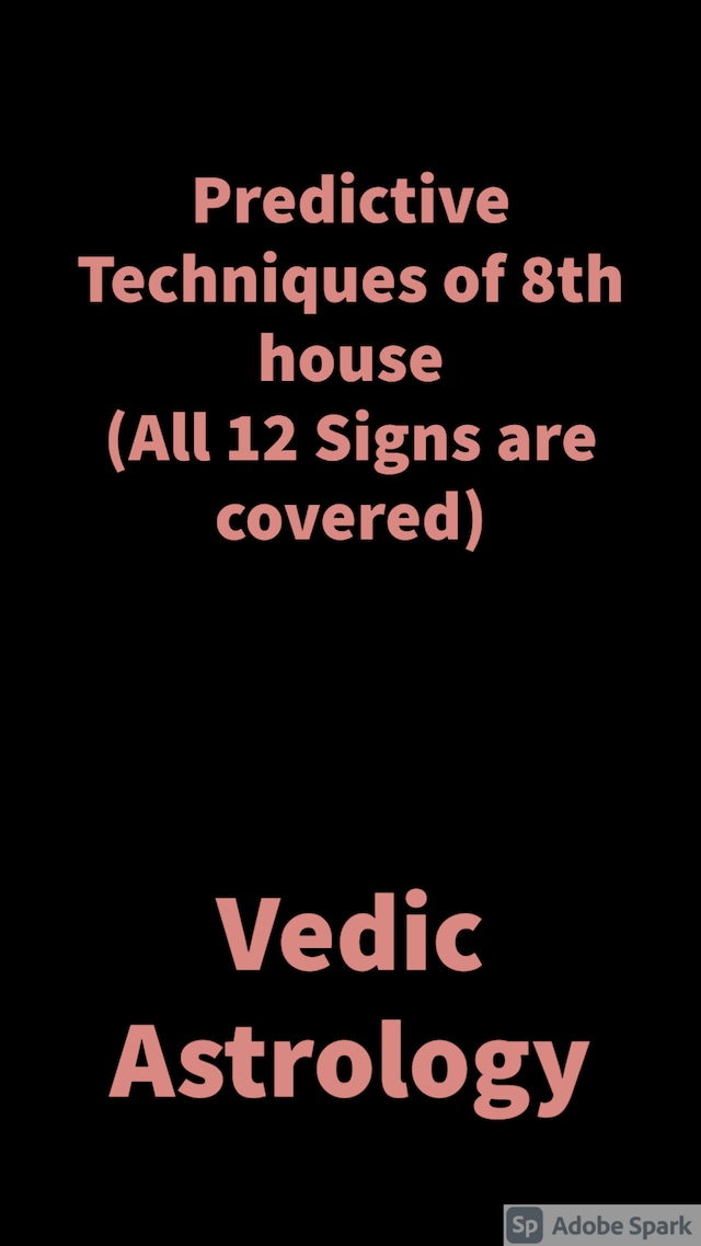 Kirjankansi teokselle Predictive Techniques of 8th house