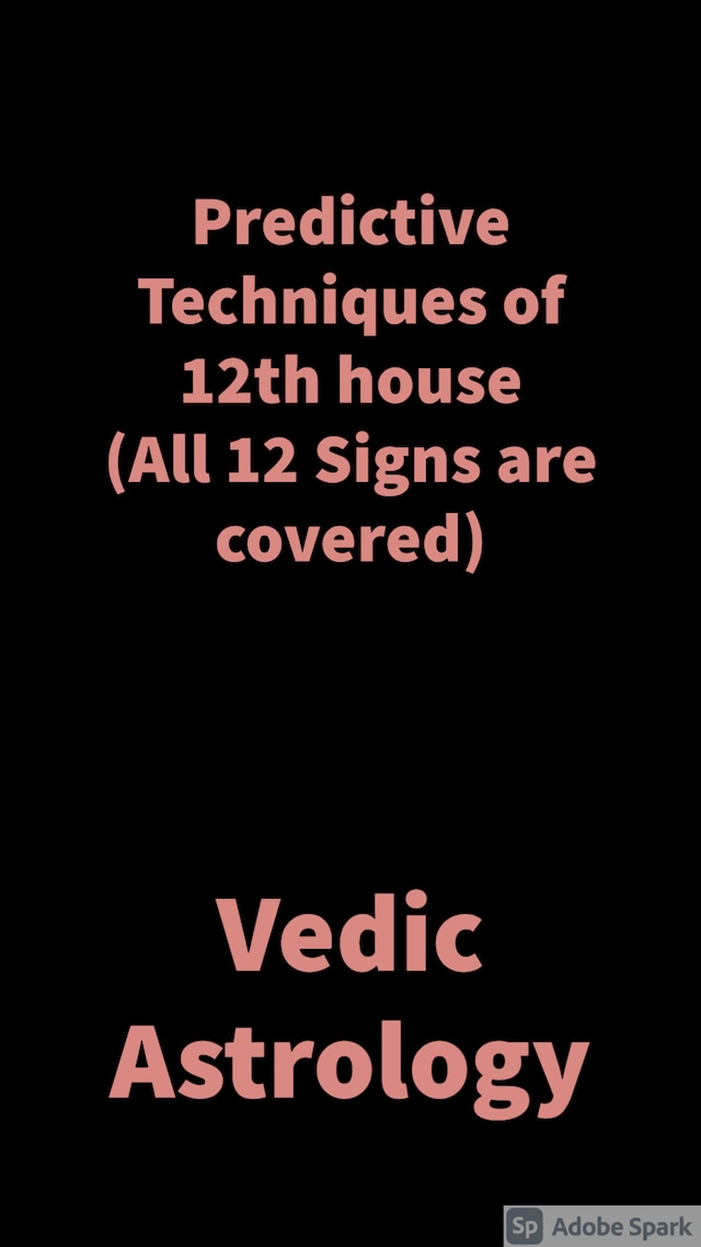 Kirjankansi teokselle Predictive Techniques of 12th house