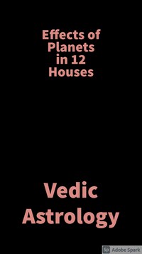 Effects of planets in 12 houses