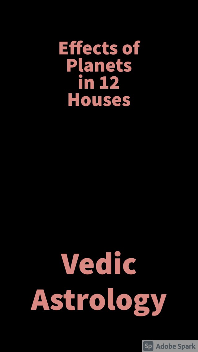 Okładka książki dla Effects of planets in 12 houses