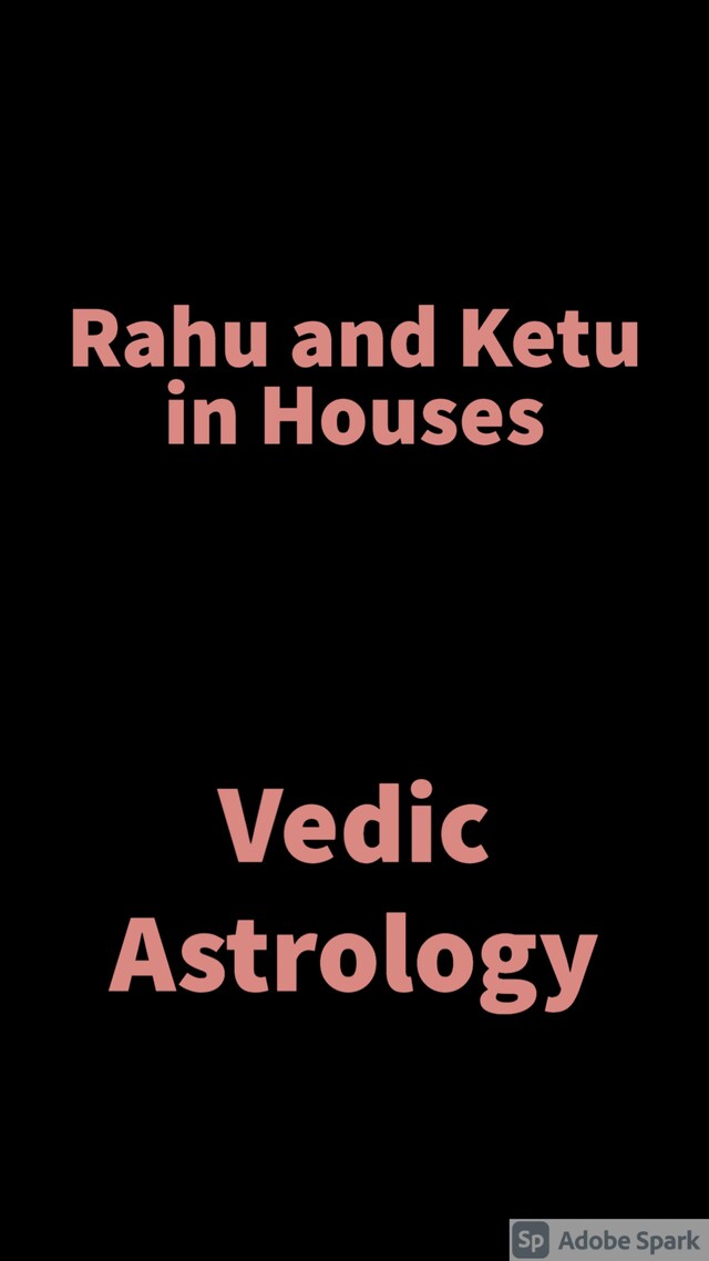 Kirjankansi teokselle Rahu and Ketu in Houses