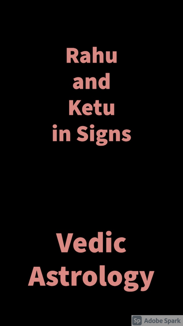 Book cover for Rahu and Ketu in Signs