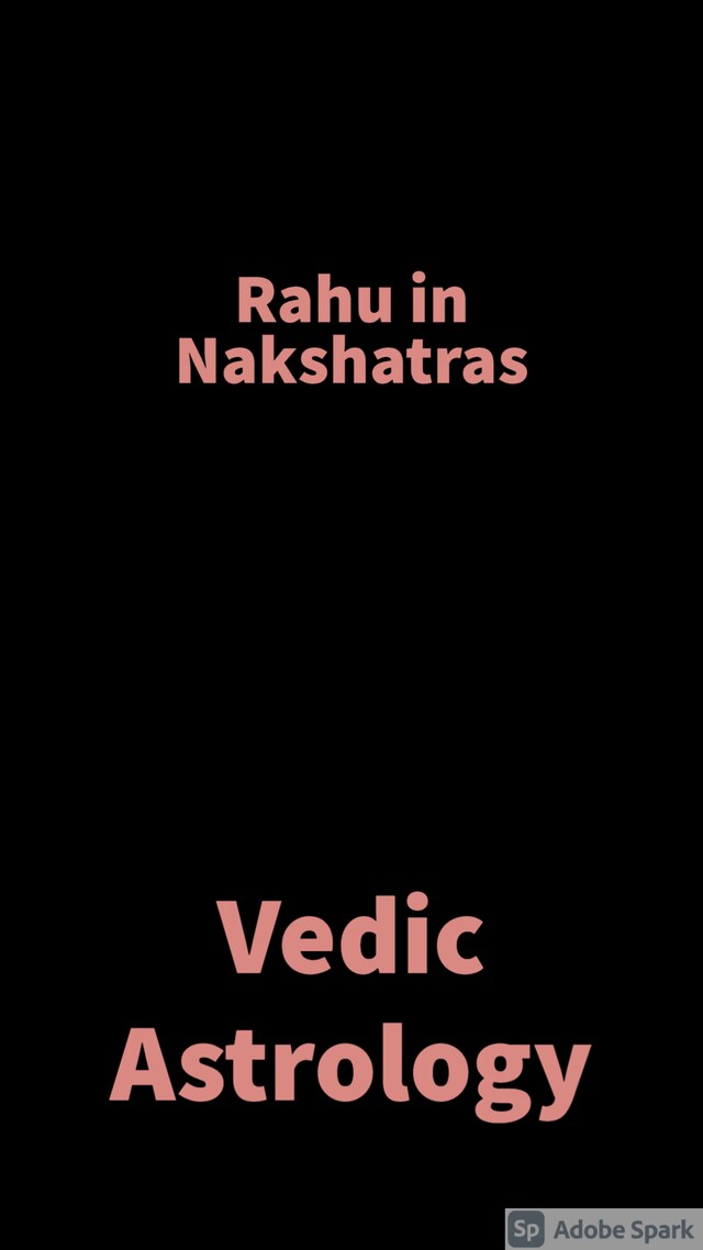 Bokomslag for Rahu in Nakshatras