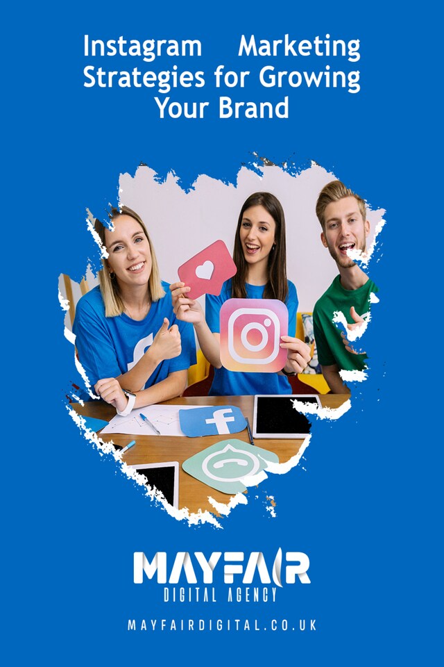 Okładka książki dla Instagram Marketing Strategies for Growing Your Brand