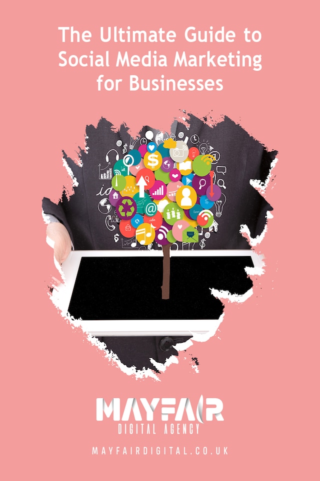 Book cover for The Ultimate Guide to Social Media Marketing for Businesses