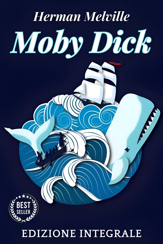 Book cover for Moby Dick - Herman Melville