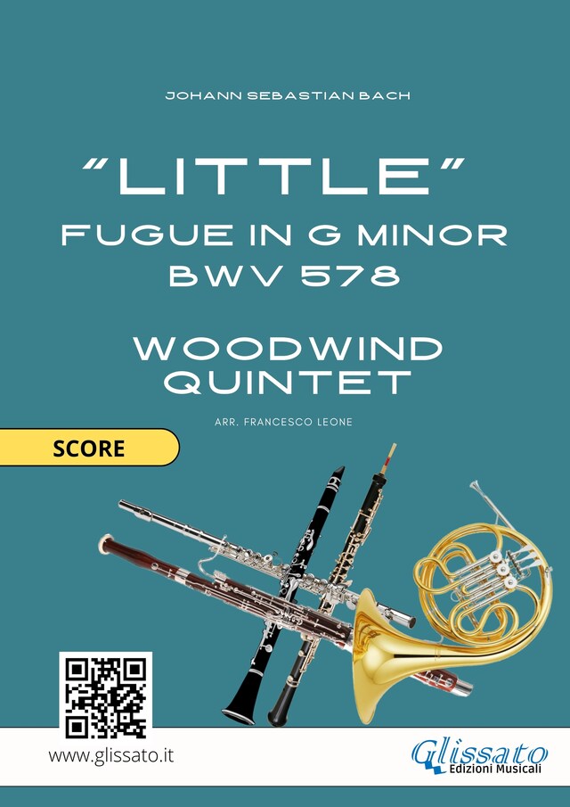 Bokomslag for Woodwind Quintet "Little" Fugue in G minor (score)