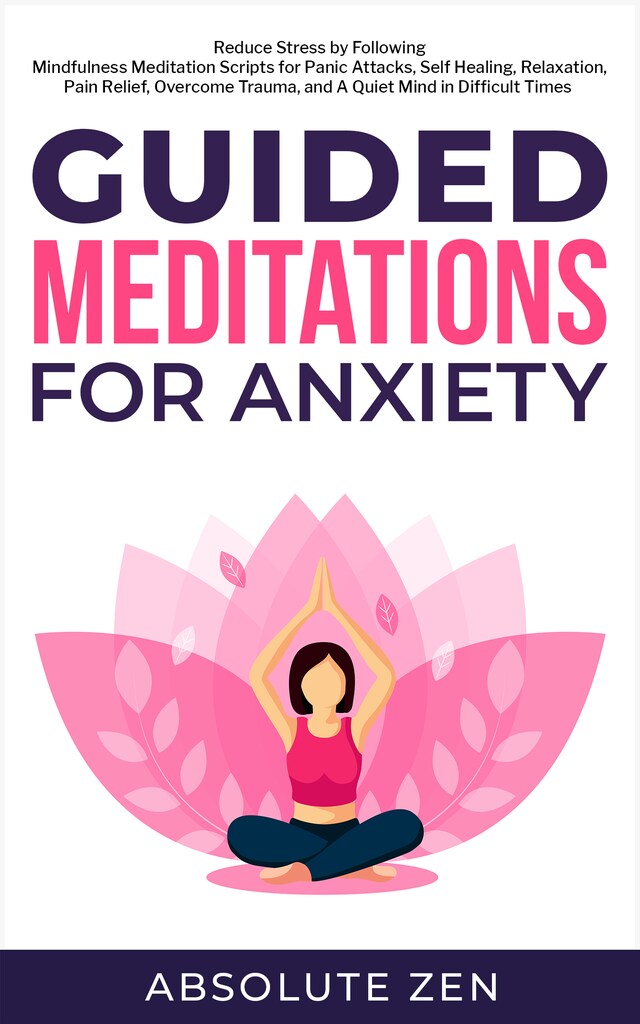 Kirjankansi teokselle Guided Meditations for Anxiety
