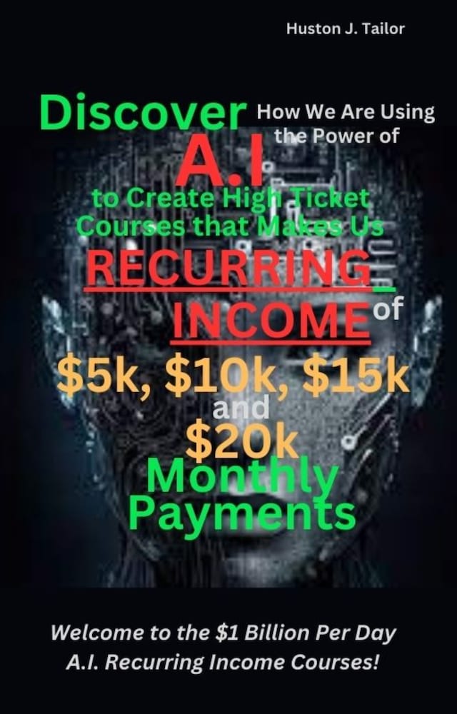 Okładka książki dla Discover How We Are Using the Power of A.I to Create High Ticket Courses that Makes Us Recurring Income of $5k, $10k, $15k and $20k Monthly Payments