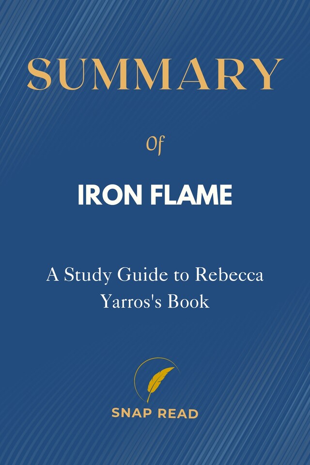 Portada de libro para Summary of Iron Flame: A Study Guide to Rebecca Yarros's Book