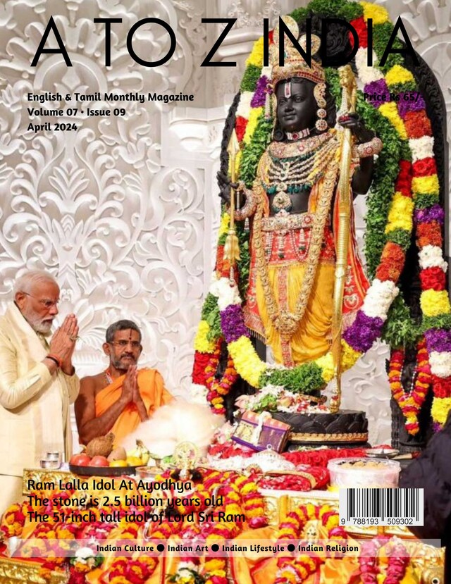 Buchcover für A to Z India - April 2024