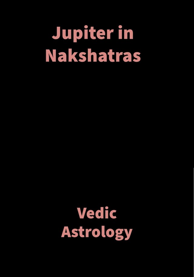 Book cover for Jupiter in Nakshatras