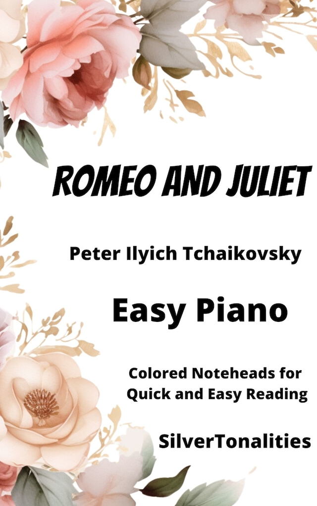 Bogomslag for Romeo and Juliet Easy Piano Sheet Music with Colored Notation