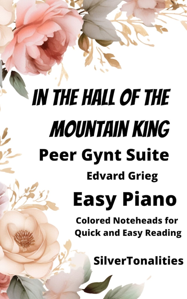 Book cover for In the Hall of the Mountain King Easy Piano Sheet Music with Colored Notation