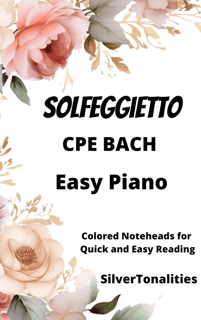Buchcover für Solfeggietto Easy Piano Sheet Music with Colored Notation