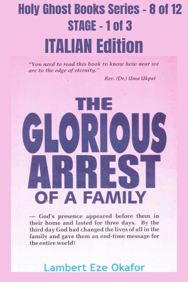 Boekomslag van The Glorious Arrest of a Family - ITALIAN EDITION