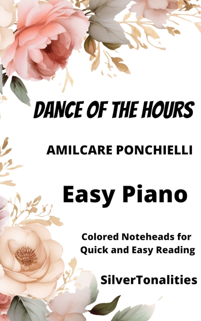 Portada de libro para Dance of the Hours Piano Sheet Music with Colored Notation