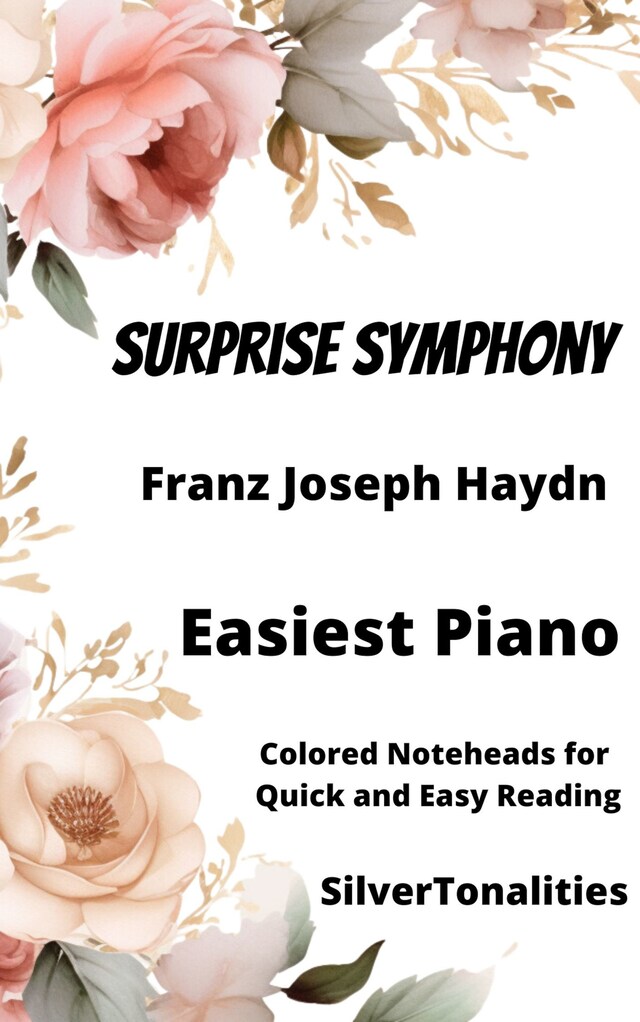 Buchcover für Surprise Symphony Easiest Piano Sheet Music with Colored Notation