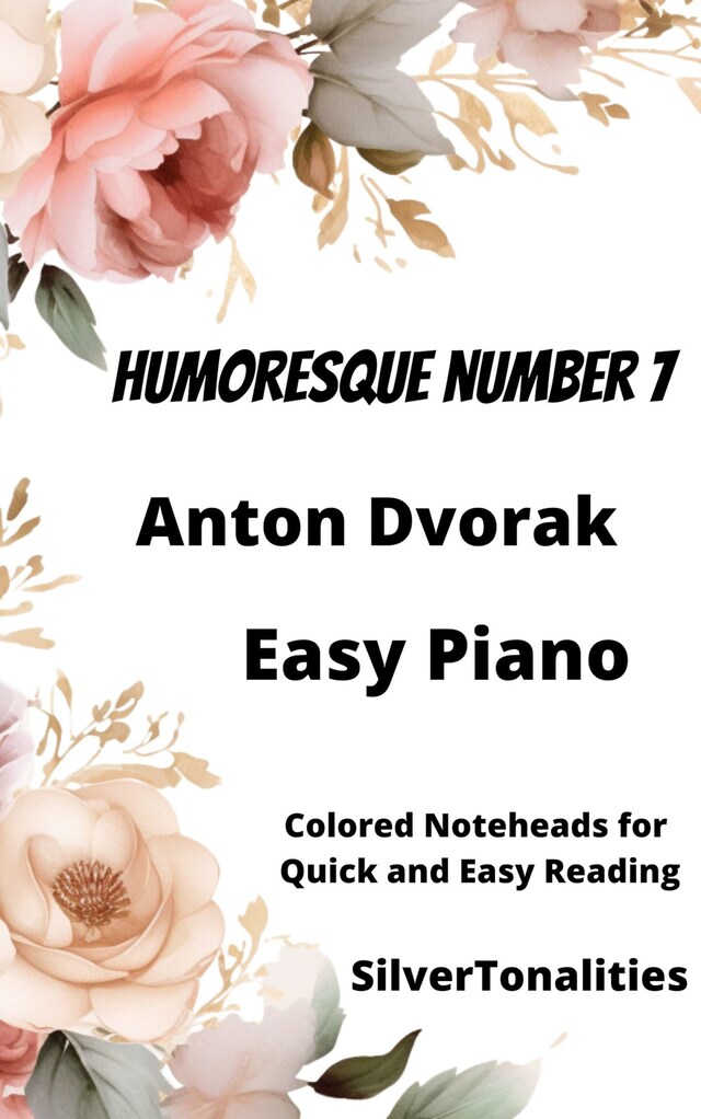 Bokomslag för Humoresque Number 7 Easy Piano Sheet Music with Colored Notation