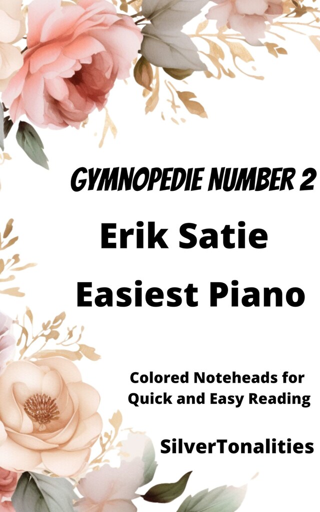 Buchcover für Gymnopedie Number 2 Easiest Piano Sheet Music with Colored Notation