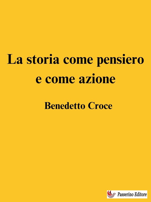 Buchcover für La storia come pensiero e come azione