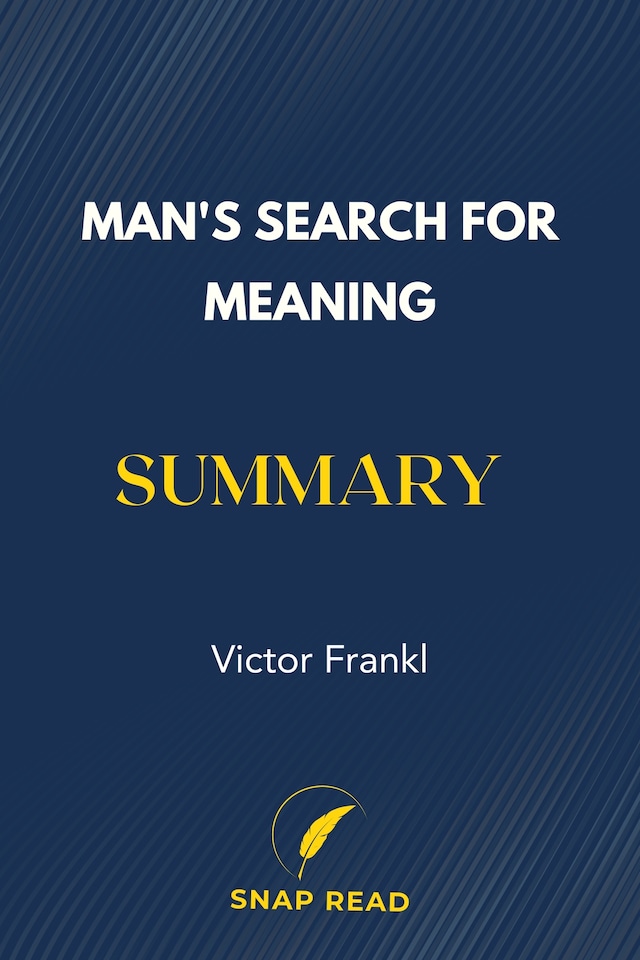 Okładka książki dla Man's Search for Meaning Summary