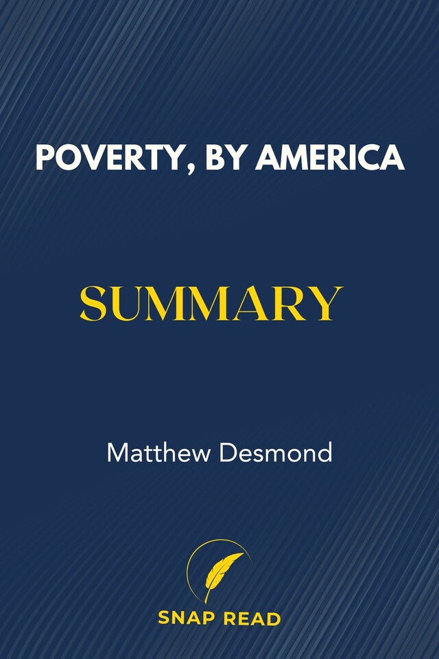 Portada de libro para Poverty, by America Summary