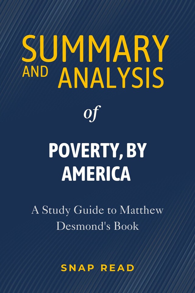 Book cover for Summary and Analysis of Poverty, by America