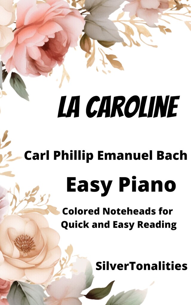 Buchcover für La Caroline Easy Piano Sheet Music with Colored Notation