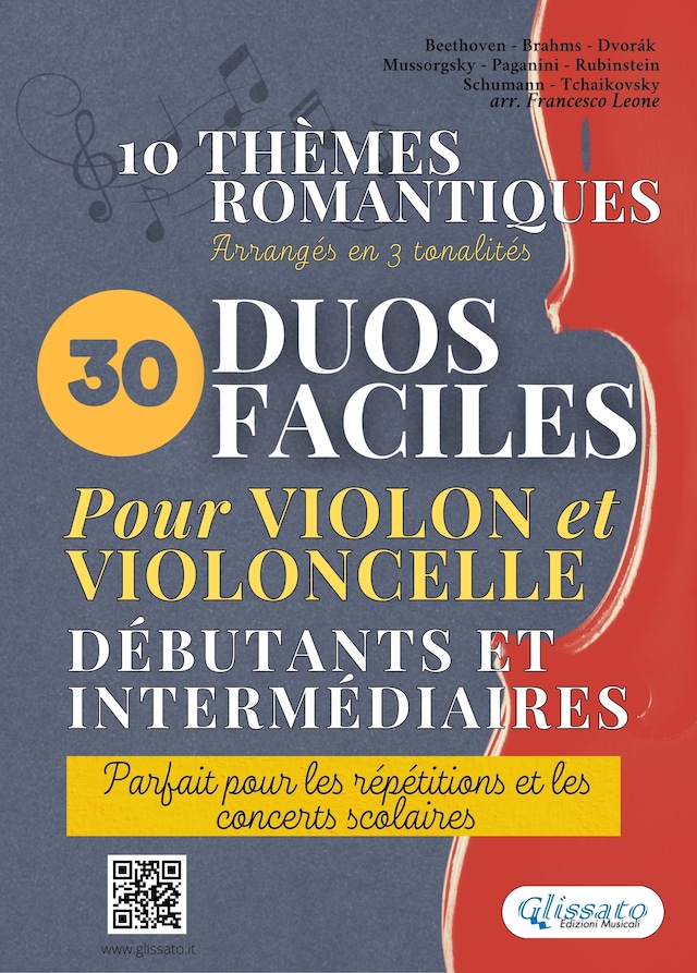 Kirjankansi teokselle 30 Duos Faciles pour Violon et Violoncelle débutants et intermédiaires