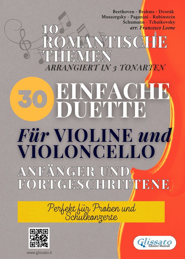 Okładka książki dla 30 Einfache Duette Für Violine und Violoncello anfänger und fortgeschrittene