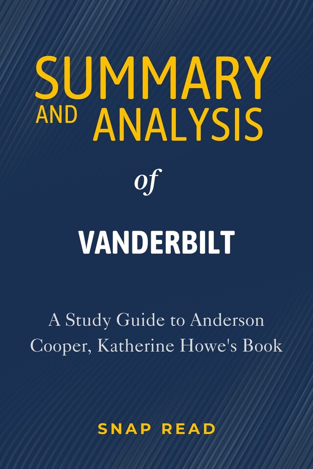 Book cover for Summary and Analysis of Vanderbilt