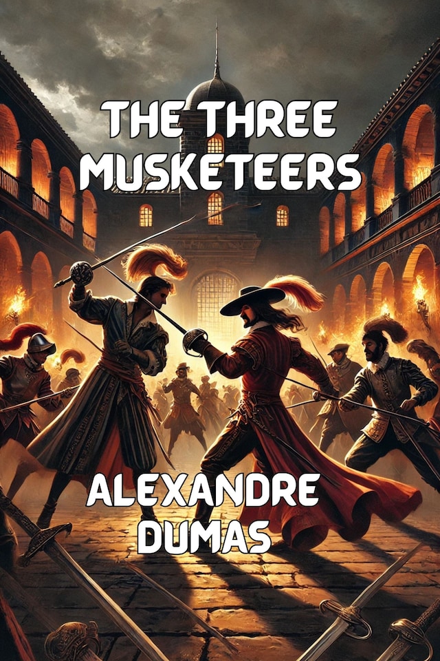 Book cover for The Three Musketeers(Illustrated)