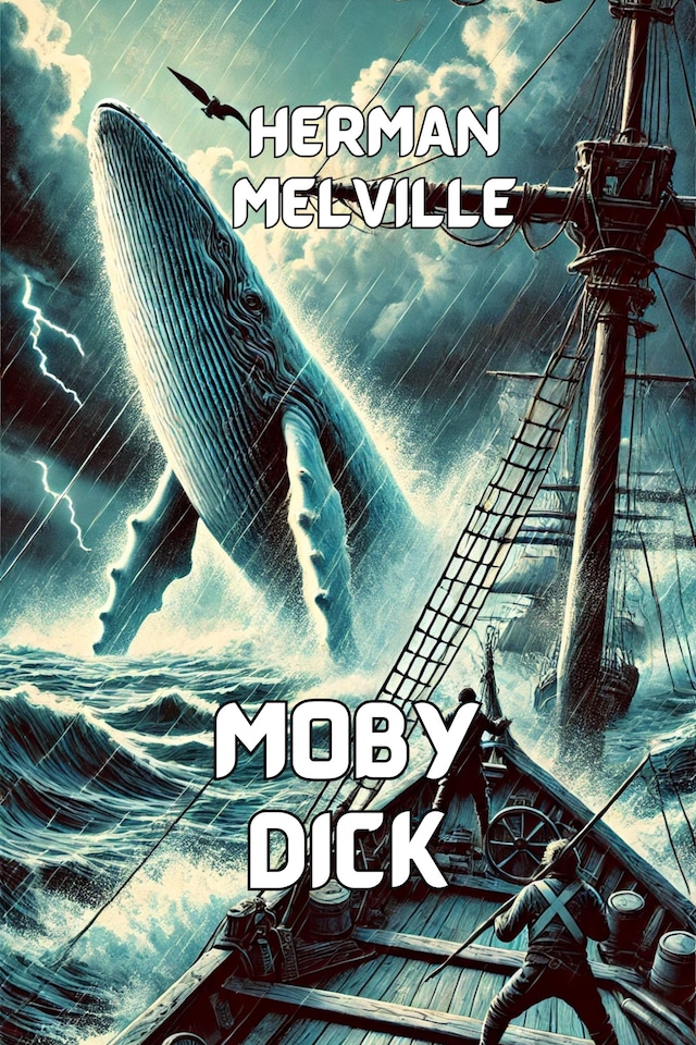 Kirjankansi teokselle Moby Dick(Illustrated)