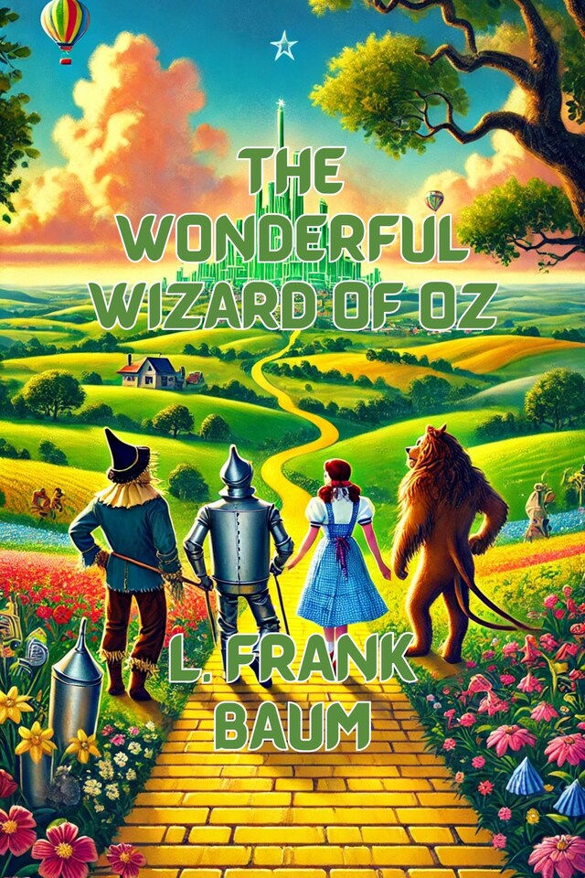 Book cover for The Wonderful Wizard Of Oz(Illustrated)