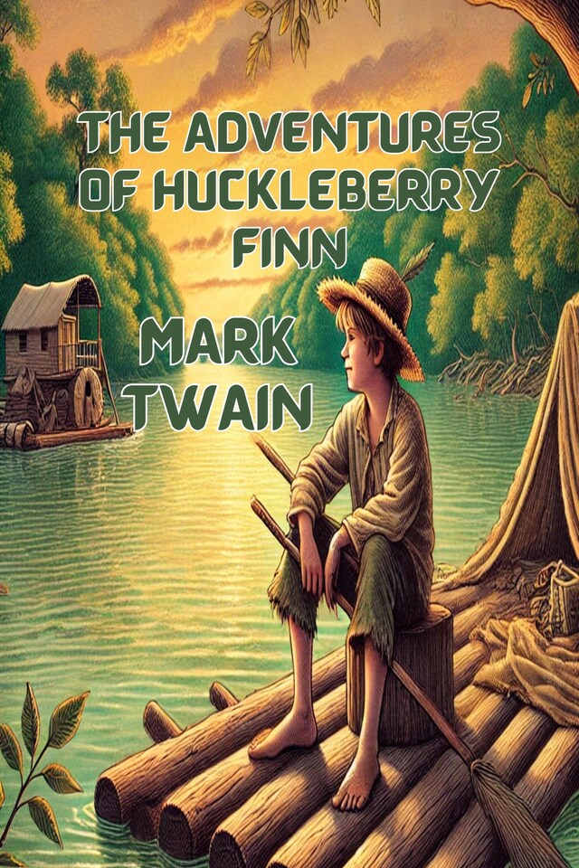 Book cover for The Adventures Of Huckleberry finn(Illustrated)