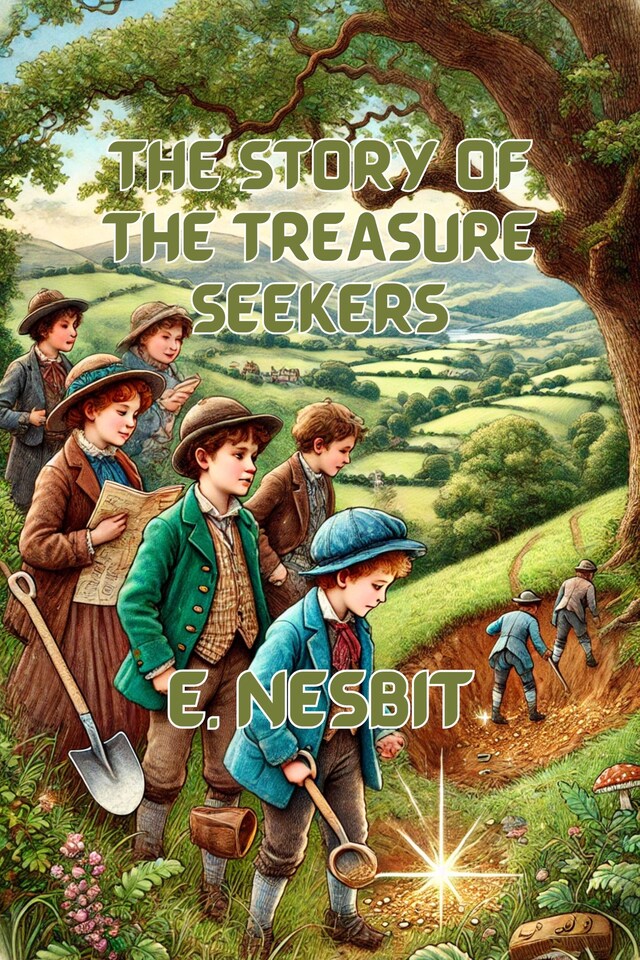 Book cover for The Story of the Treasure Seekers(Illustrated)