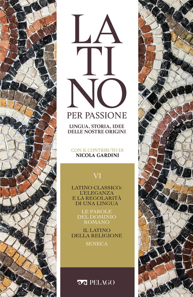 Book cover for Latino classico: l’eleganza e la regolarità di una lingua. Le parole del dominio romano. Il latino della religione. Seneca